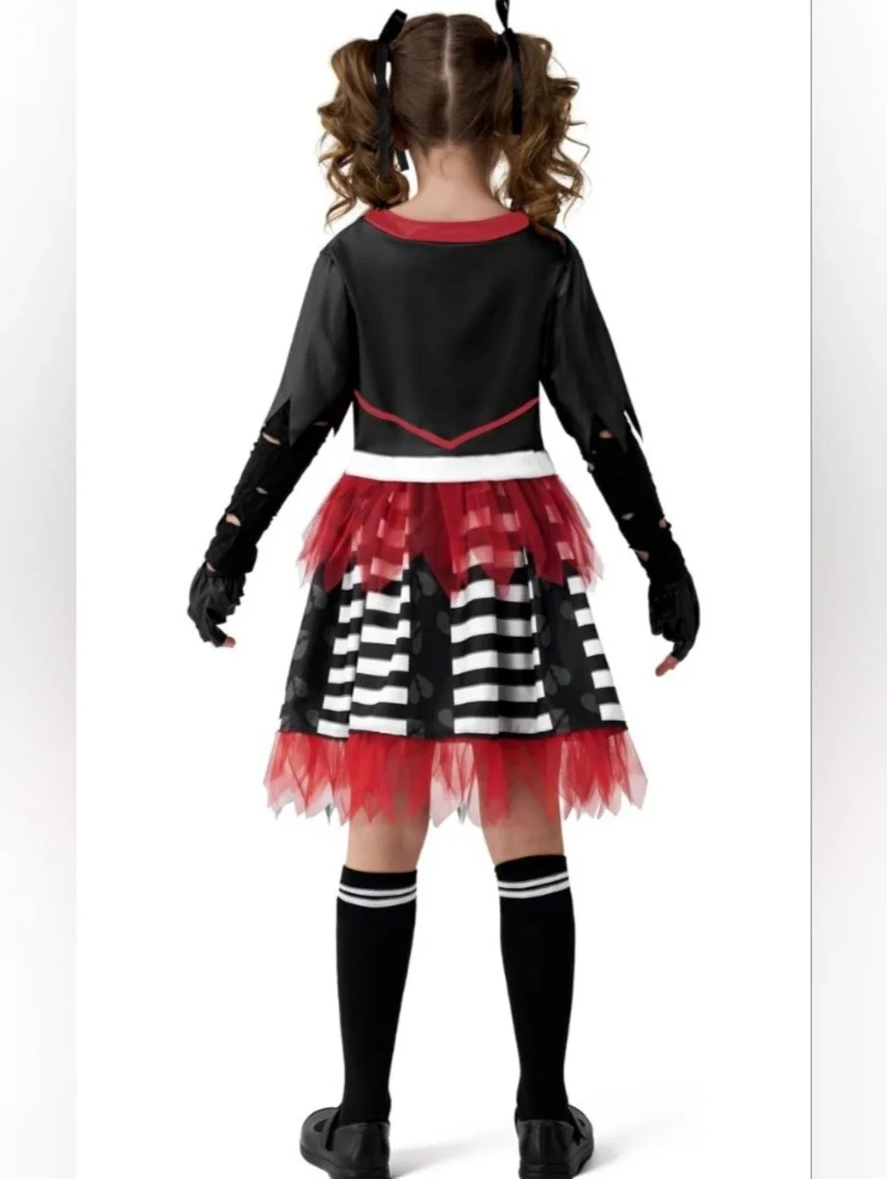 Girl's Zombie Cheerleader Costume Size Medium 8-10